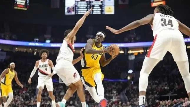 步行者横扫开拓者，奥拉迪波分砍