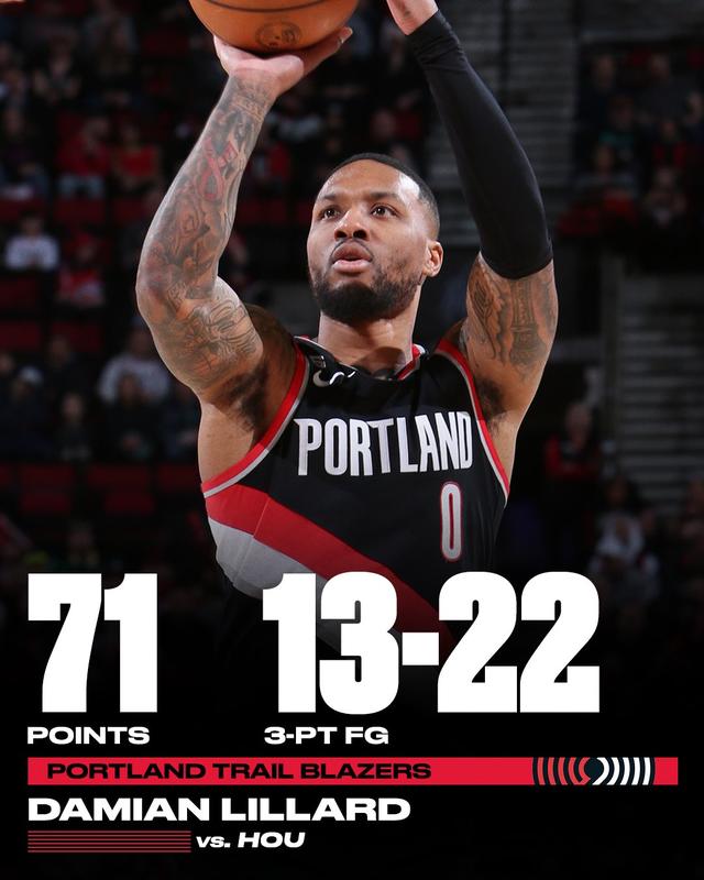 开拓者击败热火,利拉德砍下关键三分 开拓者击败热火,利拉德砍下关键三分